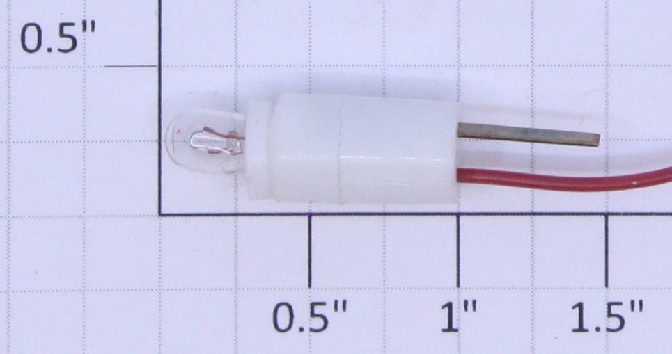 Lionel 8354-10 12 Volt Clear Light Bulb with Adapter, Socket and Single Wire