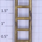 Lionel 215-5 Standard Gauge 5-Rung Brass Tank Car Ladder #215/515