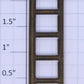 Lionel 215-5 Standard Gauge 5-Rung Brass Tank Car Ladder #215/515
