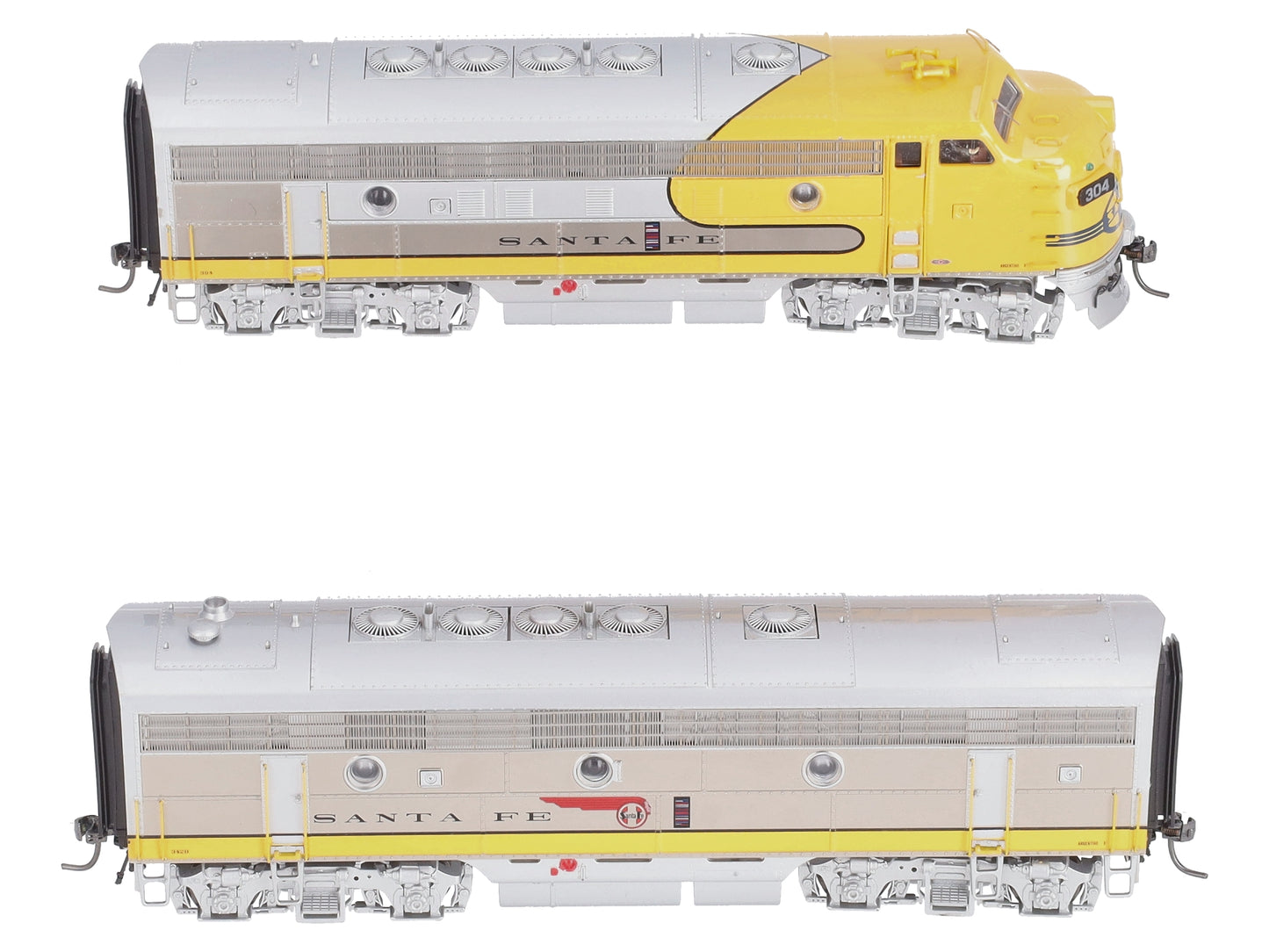 MTH 80-2114-1 HO Scale Santa Fe F7 A/B Diesel Locomotive Set w/PS3
