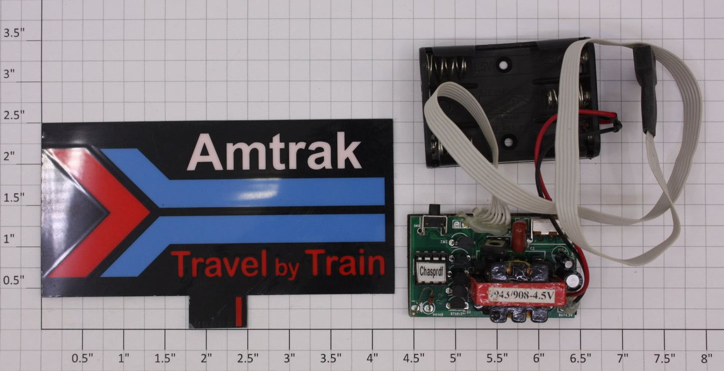 Miller Engineering DS0013 Amtrak Animated Neon Sign Billboard