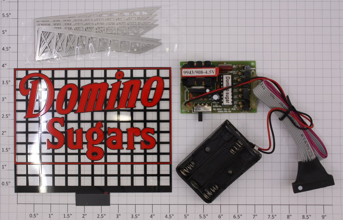Miller Engineering 2881 Light Works Domino Sugar Neon Sign Kit with Power Supply
