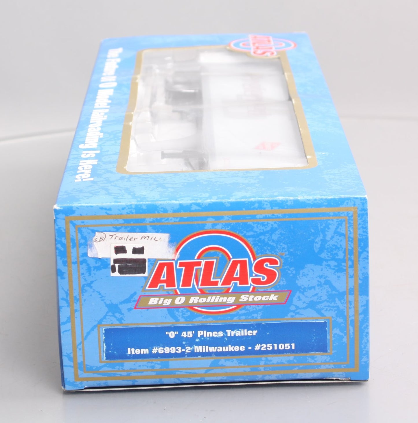 Atlas 6993-2 O Gauge Milwaukee Trailer #251051 LN/Box