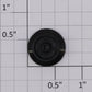 American Flyer PA-9990 Black Plastic Freight & Passenger Car Wheel