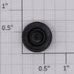American Flyer PA-9990 Black Plastic Freight & Passenger Car Wheel