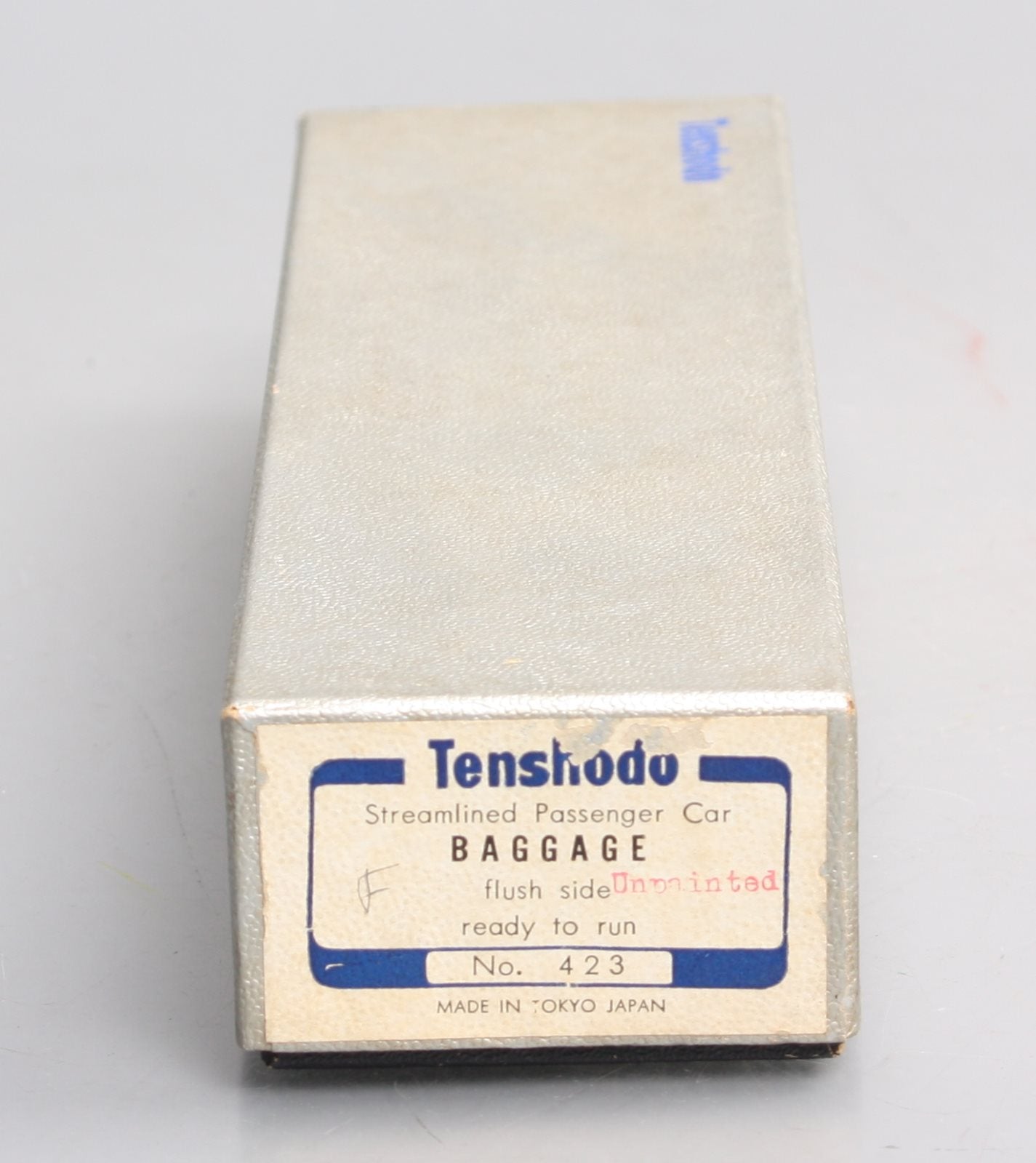 Tenshodo 423 HO BRASS Streamlined Baggage Passenger Car - Painted EX/Box