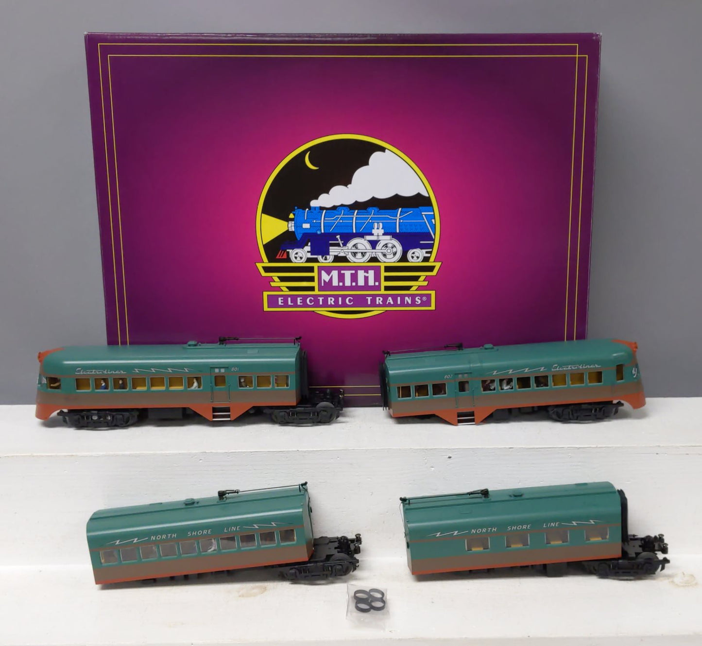 MTH 20-2783-1 O Gauge North Shore Line 4 Car Electroliner Set w/PS2