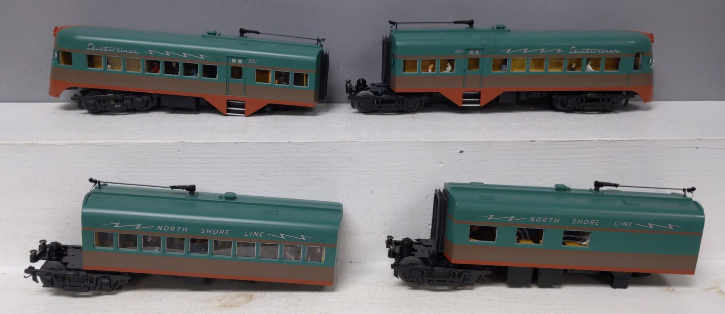 MTH 20-2783-1 O Gauge North Shore Line 4 Car Electroliner Set w/PS2