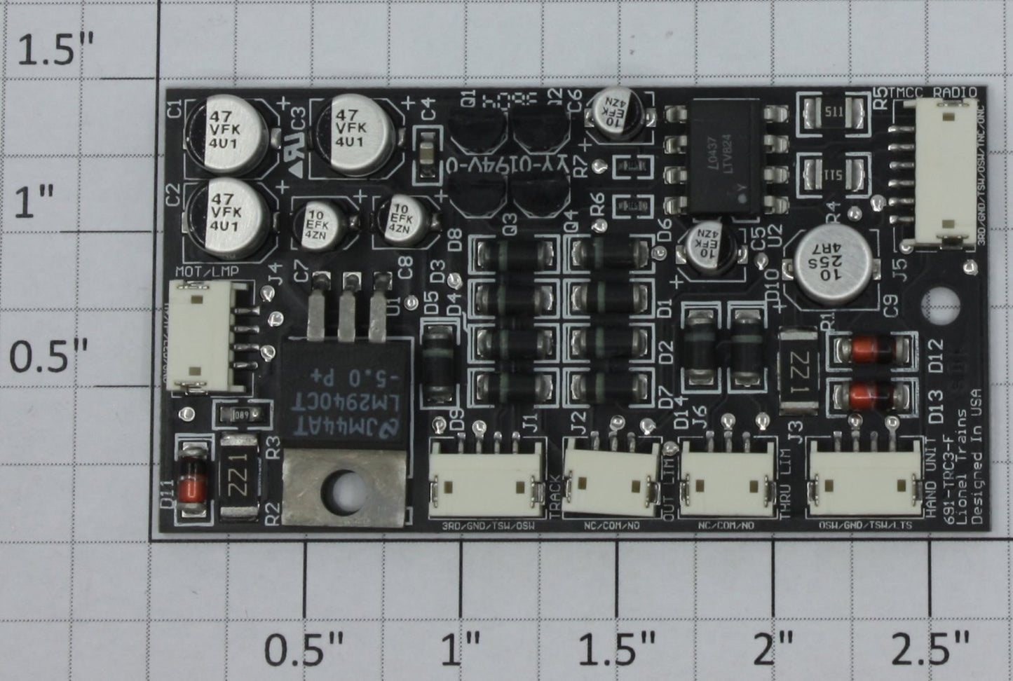Lionel 9TRC3-F00 Fastrack Switch Motor Driver PCB Circuit Board