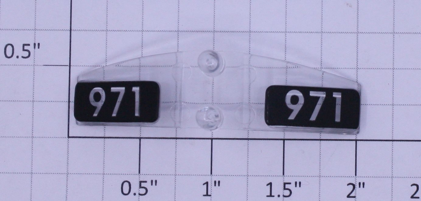 Lionel 85015-147 GP-20 #971 Headlight Number Board