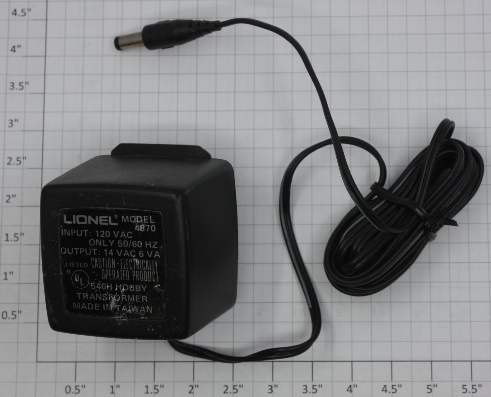 Lionel 4870-546H O Gauge 120V AC-14VAC Plug In Power Supply