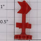 Lionel 1022-29 O Gauge Red Turnout Switch Track Direction Indicator Flag