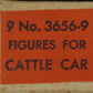 Lionel 3656-9 Black Cattle for Cattle Car in Separate Sale Box (Box of 9)