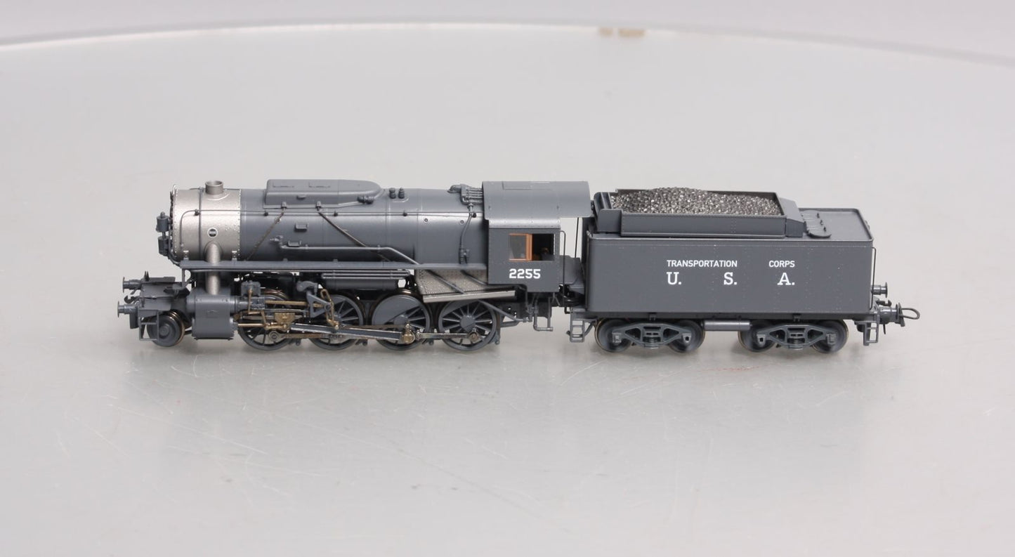 Roco 72150 HO USATC S160 Steam Locomotive & Tender #2255 - DCC