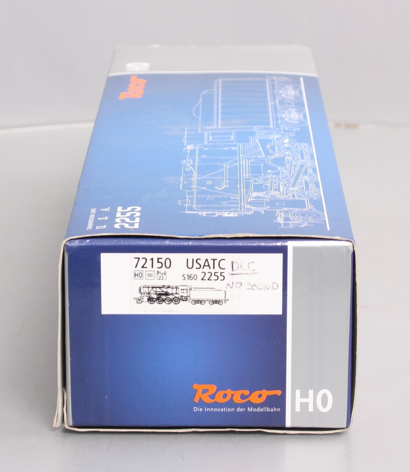 Roco 72150 HO USATC S160 Steam Locomotive & Tender #2255 - DCC
