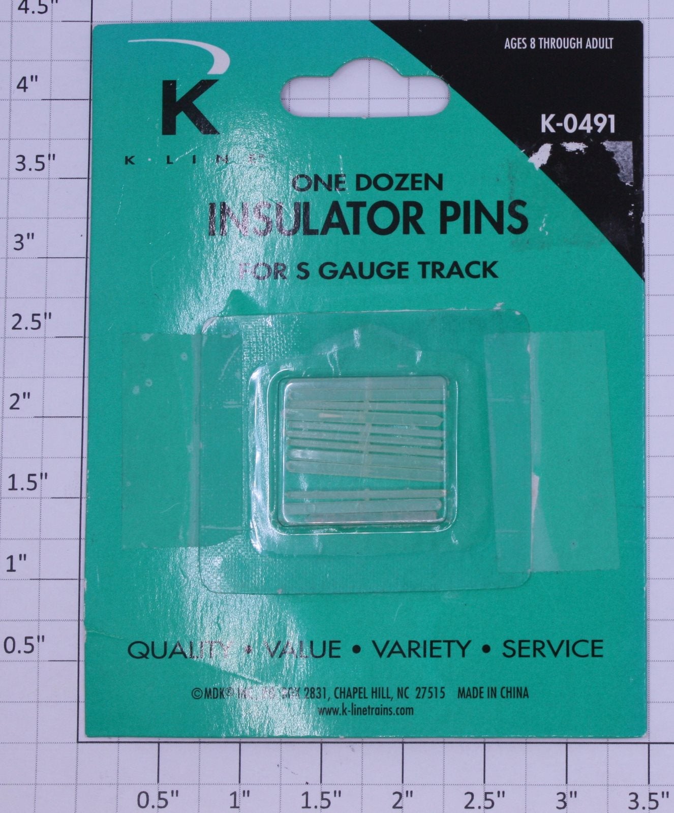 K-Line K-491 S Insulator Pins (Pack of 12)