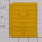 Lionel 9712-12 Right Hand Yellow 2-Panel Box Car Door