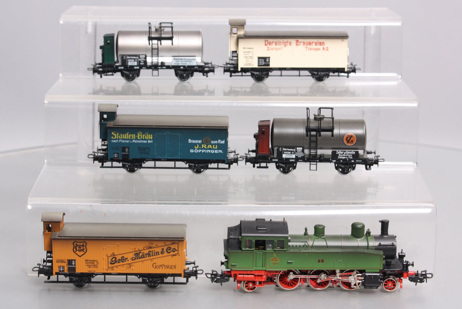Marklin 2857 HO Wurttemberg 125th Anniversary Steam Freight Train Set LN/Box