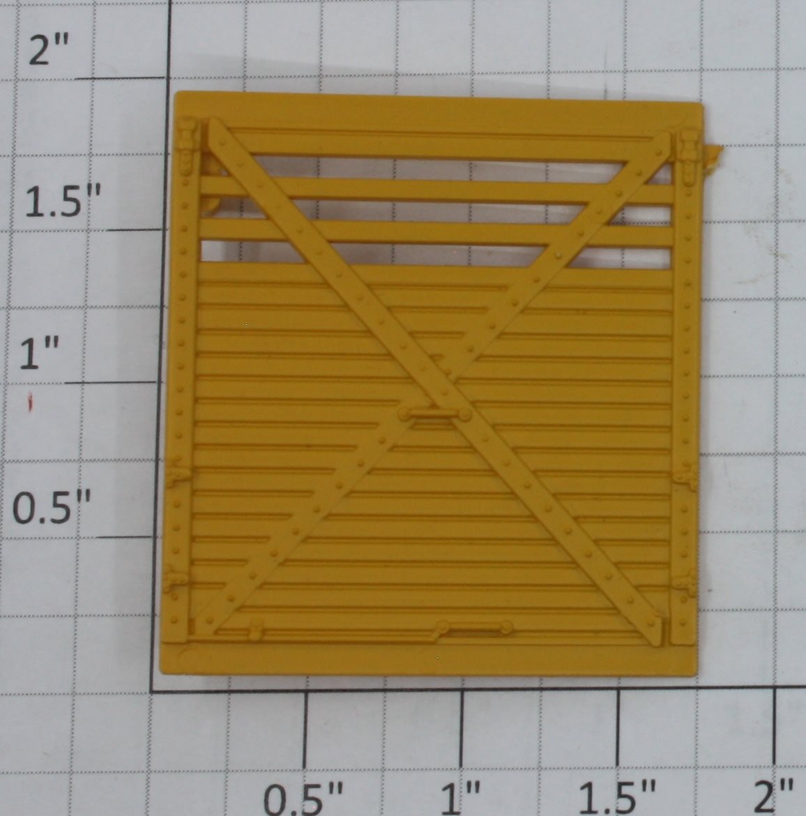 Lionel 19828-24 Operating Cattle Car Yellow Rear Door with Stop Tab