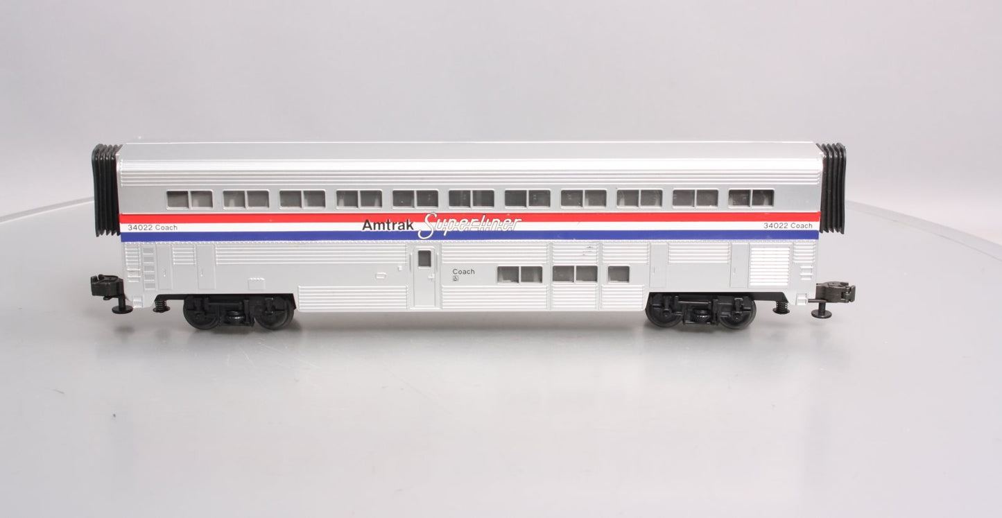 MTH O Amtrak Superliner Coach Passenger Car #34022 LN
