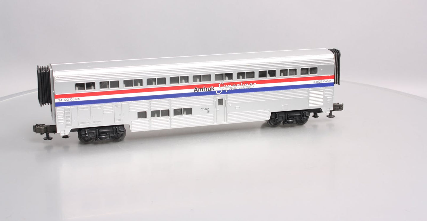 MTH O Amtrak Superliner Coach Passenger Car #34022 LN
