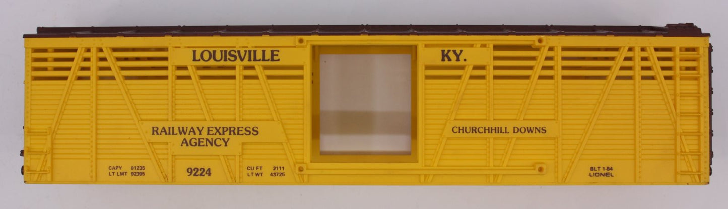 Lionel 9224-7 Yellow and Brown Horse Car Body