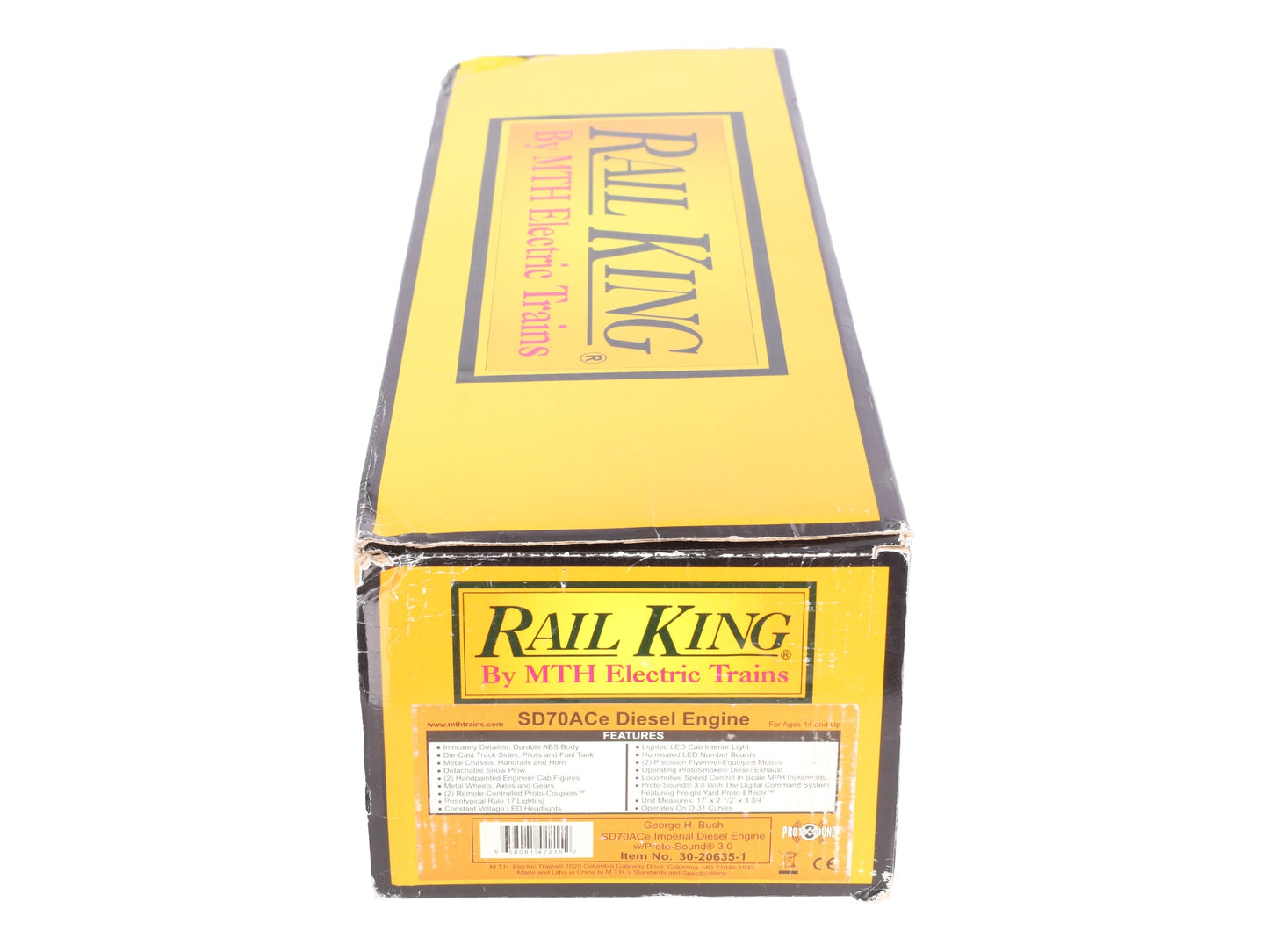 MTH 30-20635-1 George Bush SD70ACe Imperial Diesel Engine w/PS3 #4141