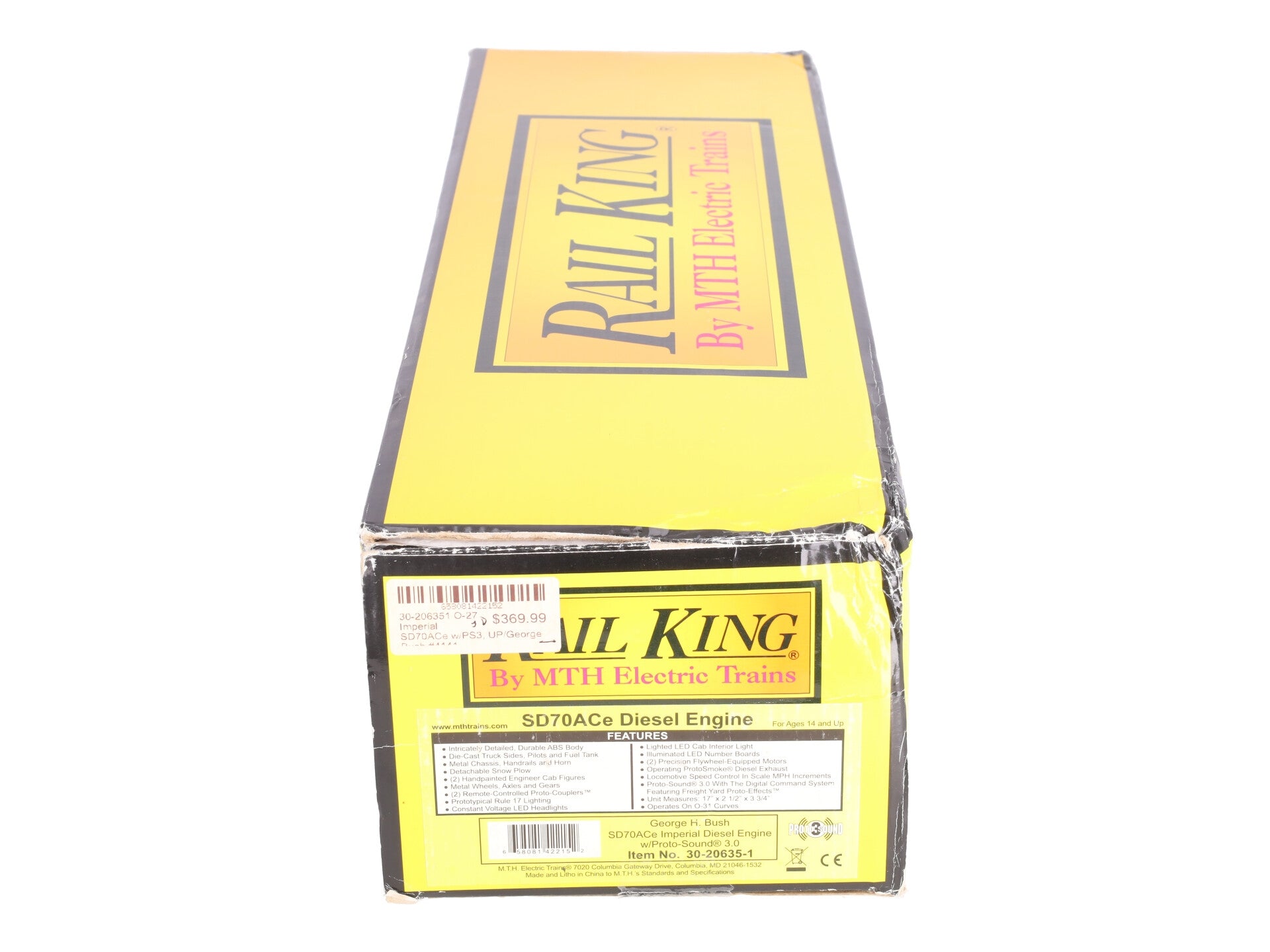MTH 30-20635-1 George Bush SD70ACe Imperial Diesel Engine w/PS3 #4141