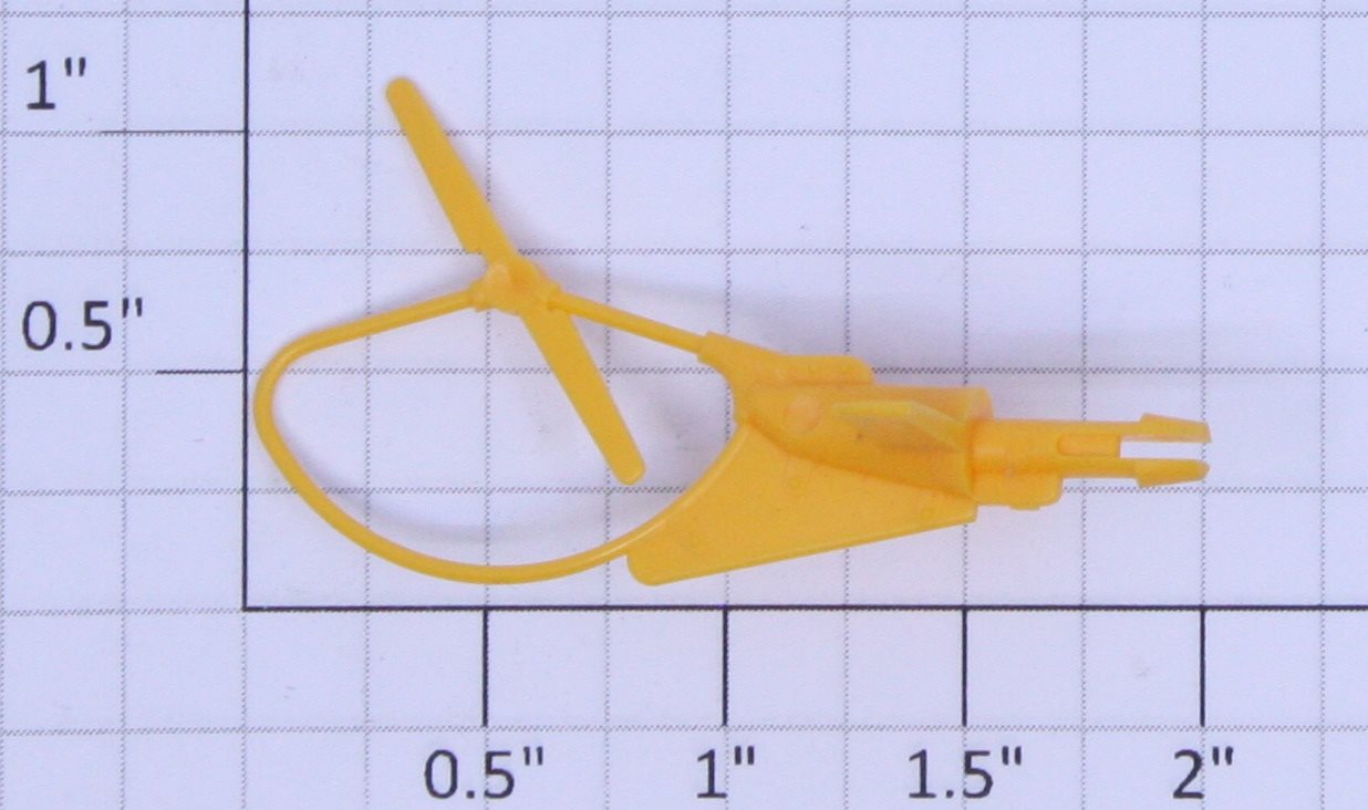 Lionel 3419-44 Solid Yellow Helicopter Tail Section