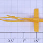 Lionel 3419-44 Solid Yellow Helicopter Tail Section