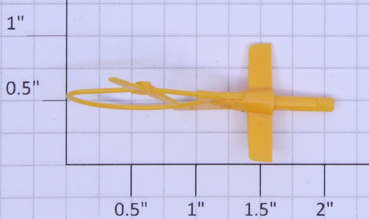 Lionel 3419-44 Solid Yellow Helicopter Tail Section