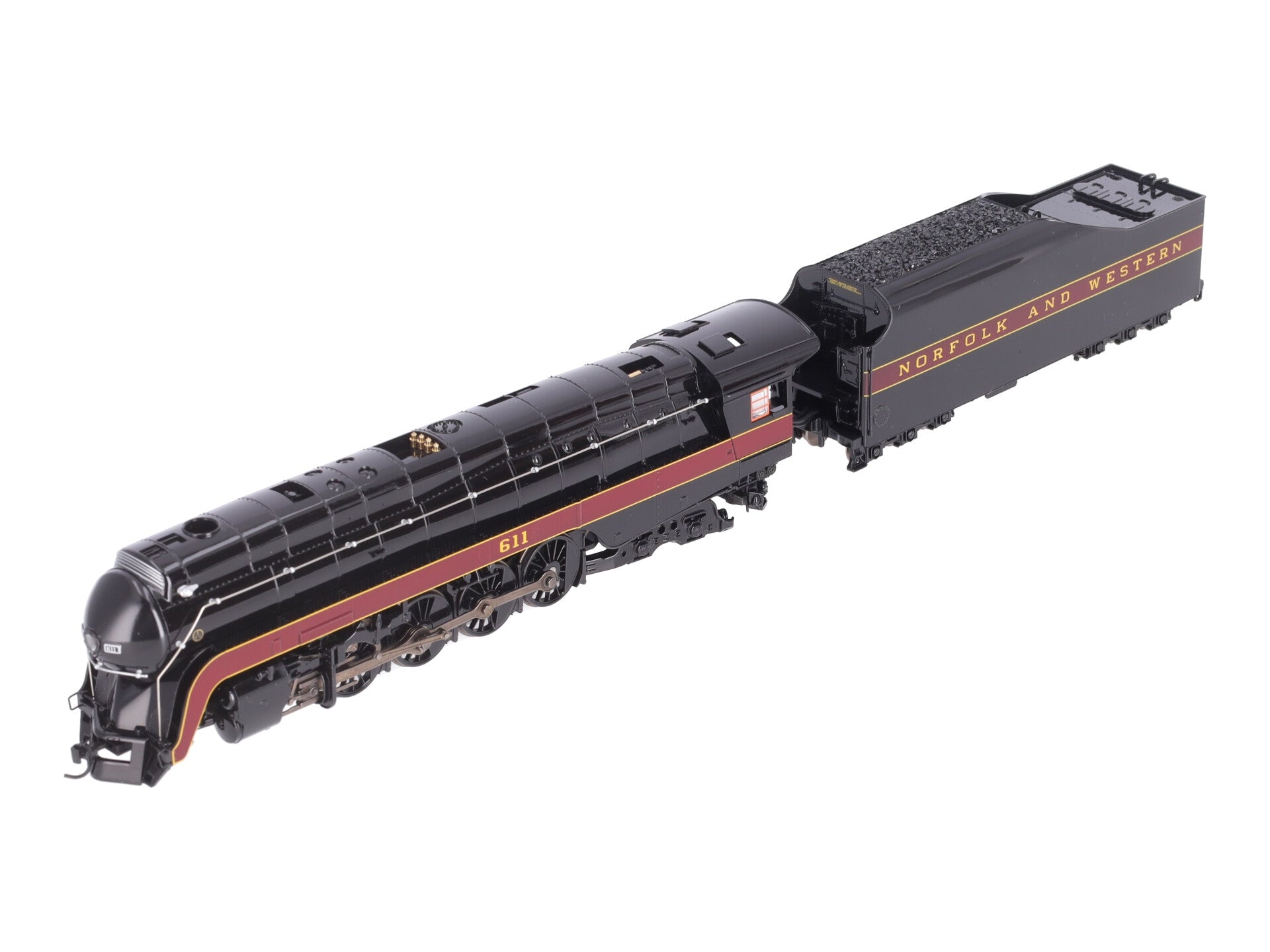 Broadway Limited 4870 HO N&W Class J 4-8-4 Steam Locomotive #611
