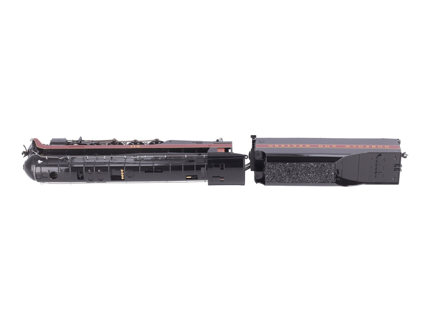 Broadway Limited 4870 HO N&W Class J 4-8-4 Steam Locomotive #611