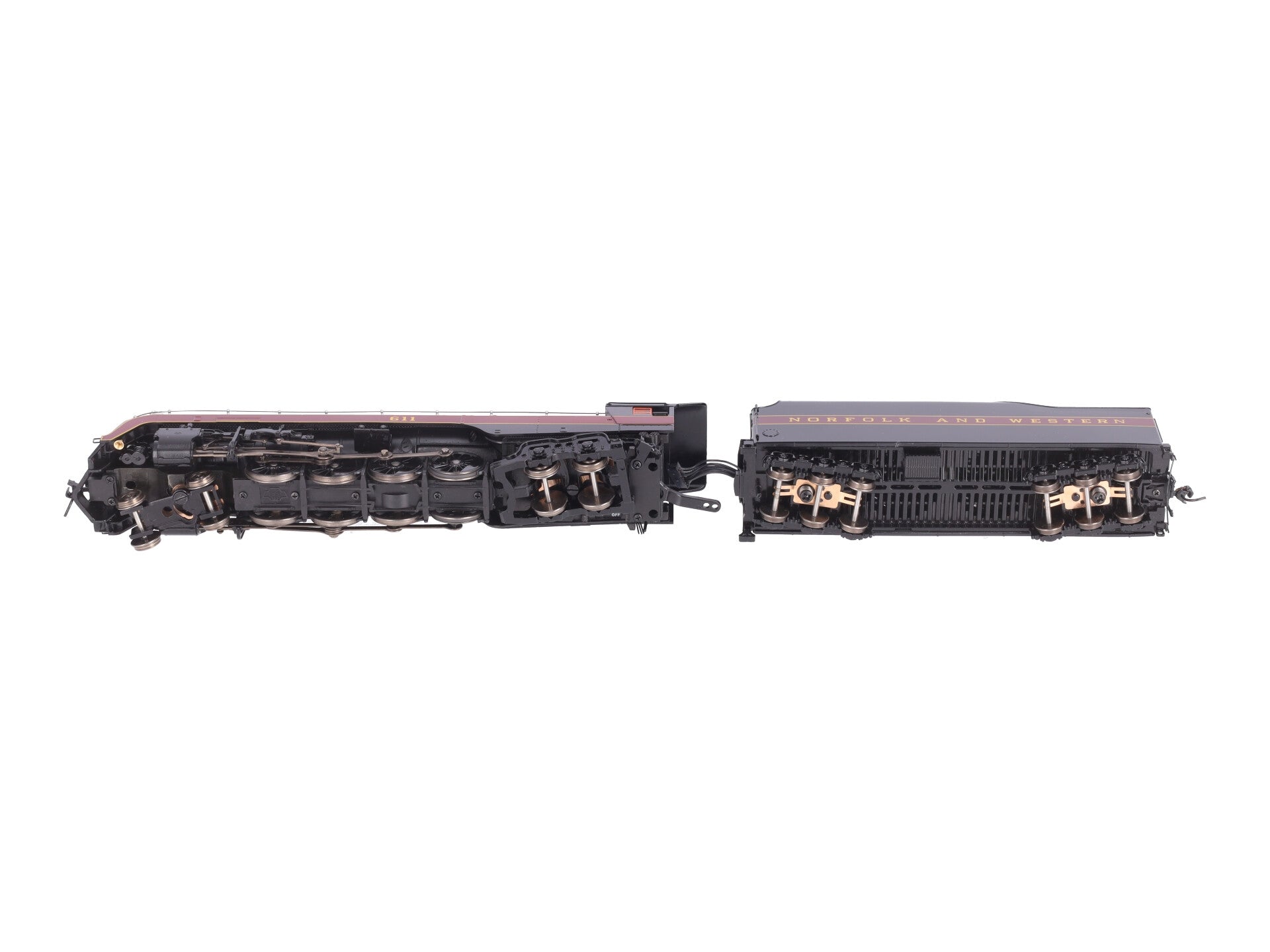 Broadway Limited 4870 HO N&W Class J 4-8-4 Steam Locomotive #611