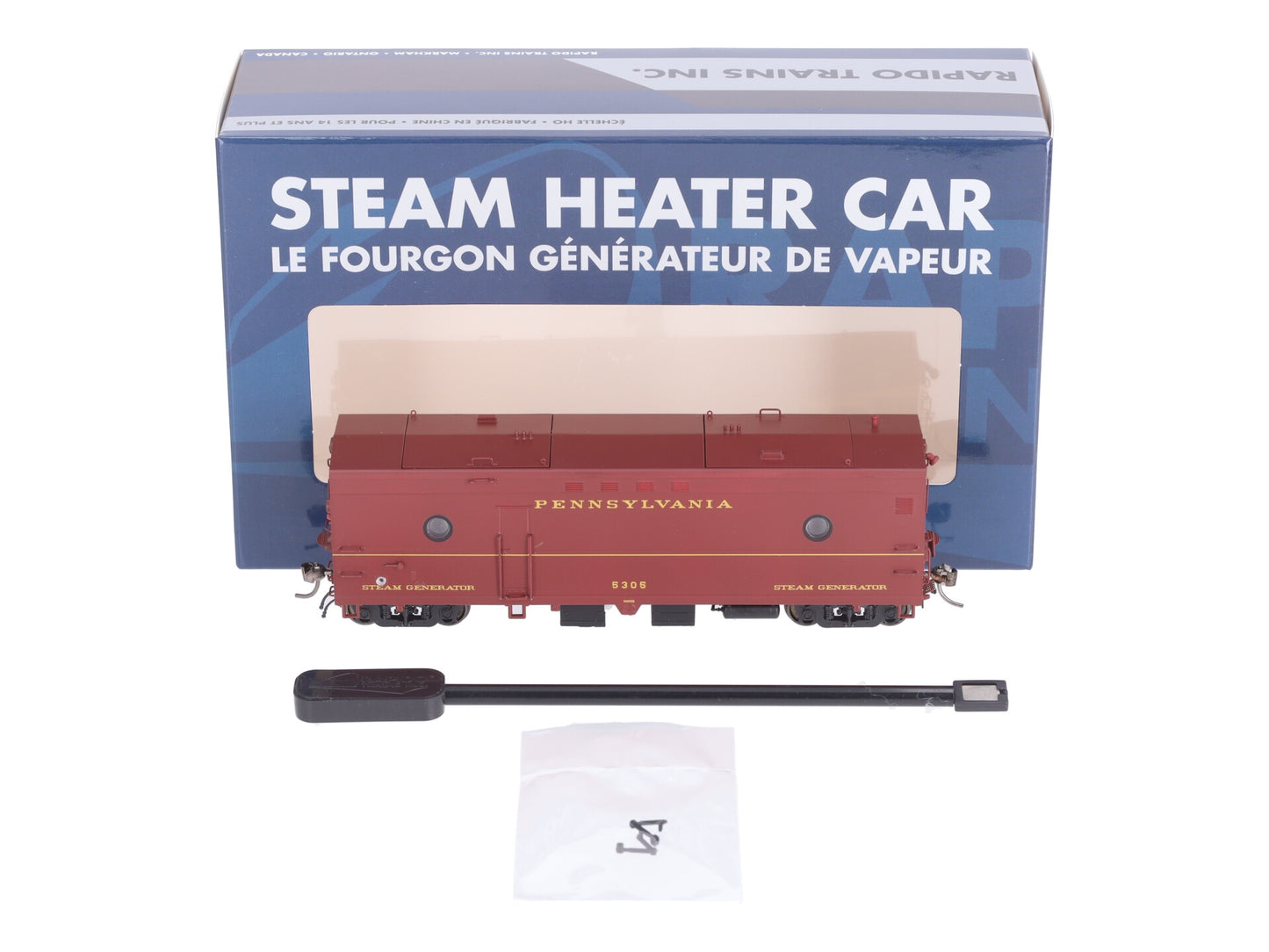 Rapido Trains 107347 HO PRR So Noisy Steam Heater Car #5305