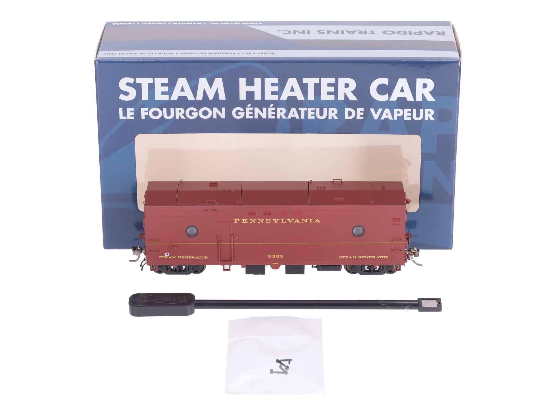 Rapido Trains 107347 HO PRR So Noisy Steam Heater Car #5305