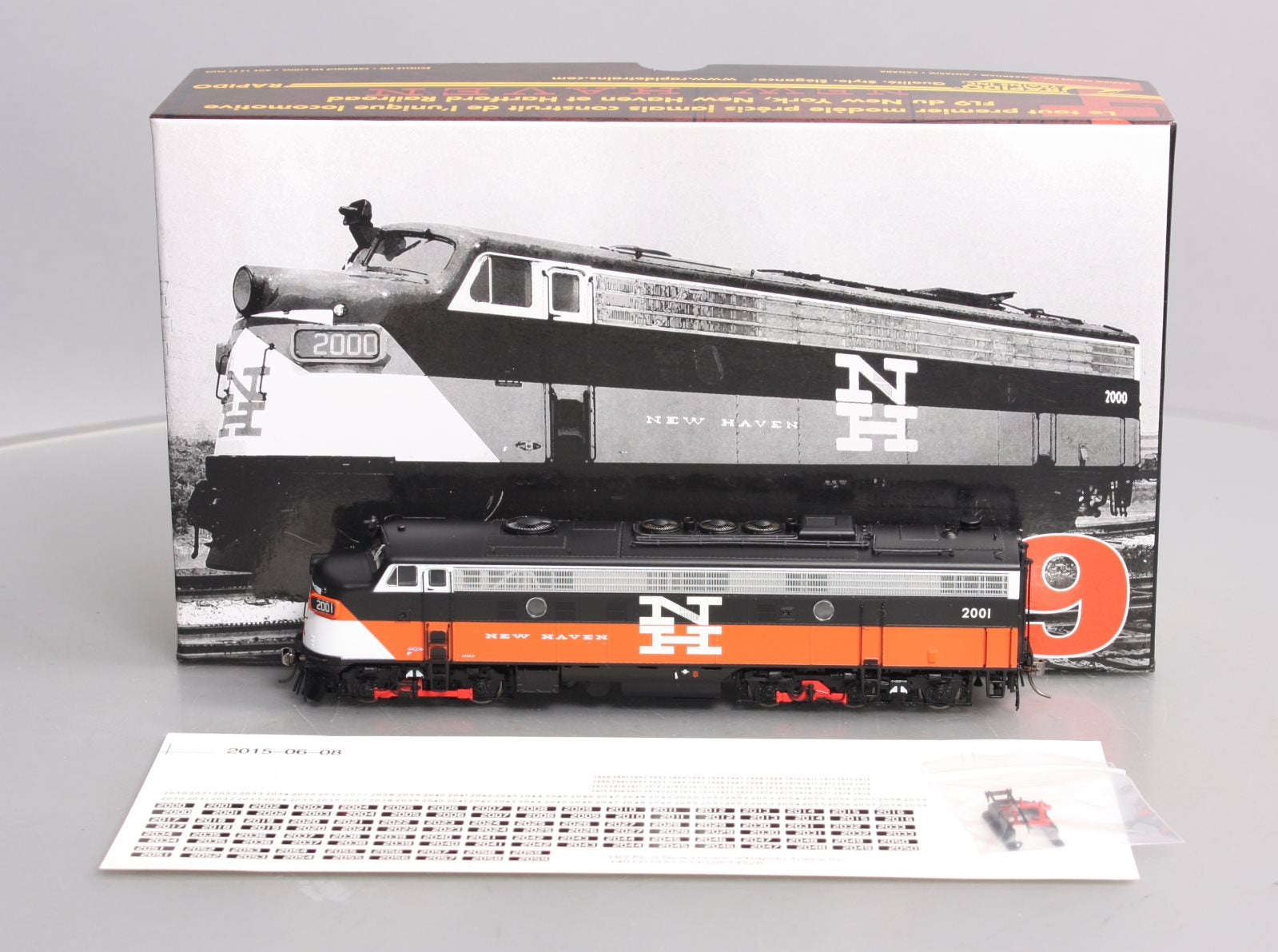 Rapido Trains 14509 HO NH EMD FL9 Diesel Locomotive w/LokSound & DCC #2001