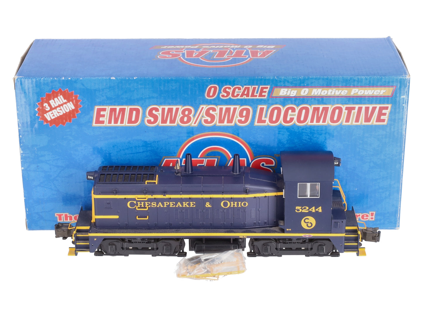 Atlas 6127-2 O C&O SW-9 Diesel Locomotive #5244 - 3 Rail LN/Box