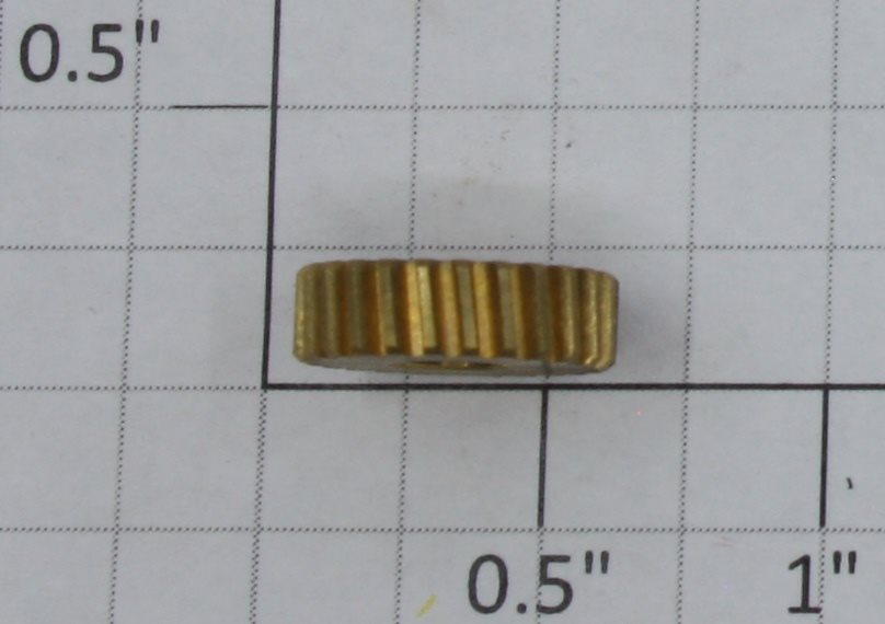 Lionel 41-12 25-Tooth ID 3/16" x OD 9/16" Brass Worm Wheel Drive Gear