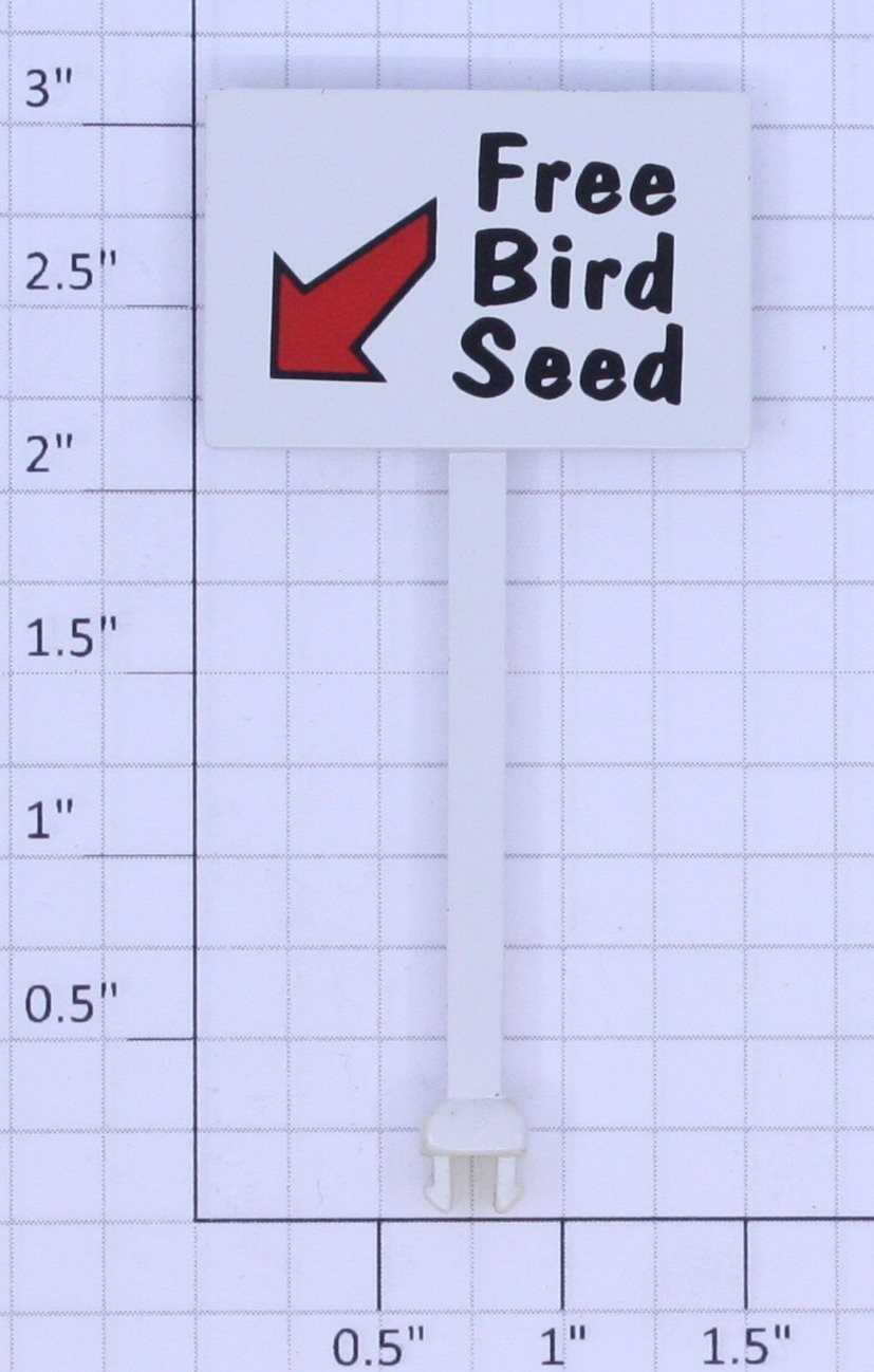 Lionel 12955-70 Ambush Shack "Free Bird Seed" Sign