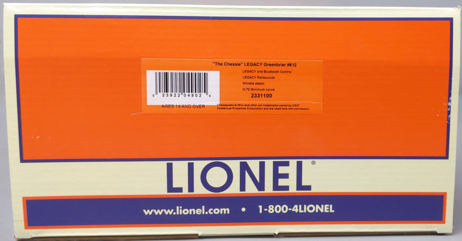 Lionel 2331100 O Gauge C&O 
