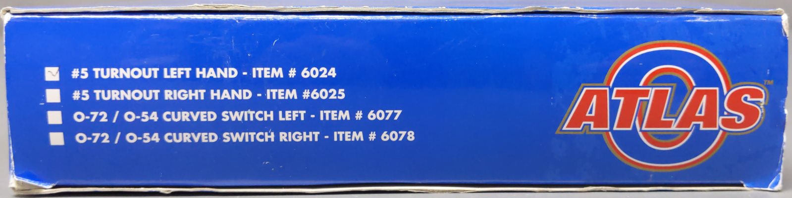 Atlas 6024 O # 5 Nickel Silver Left Hand Remote Switch Turnout