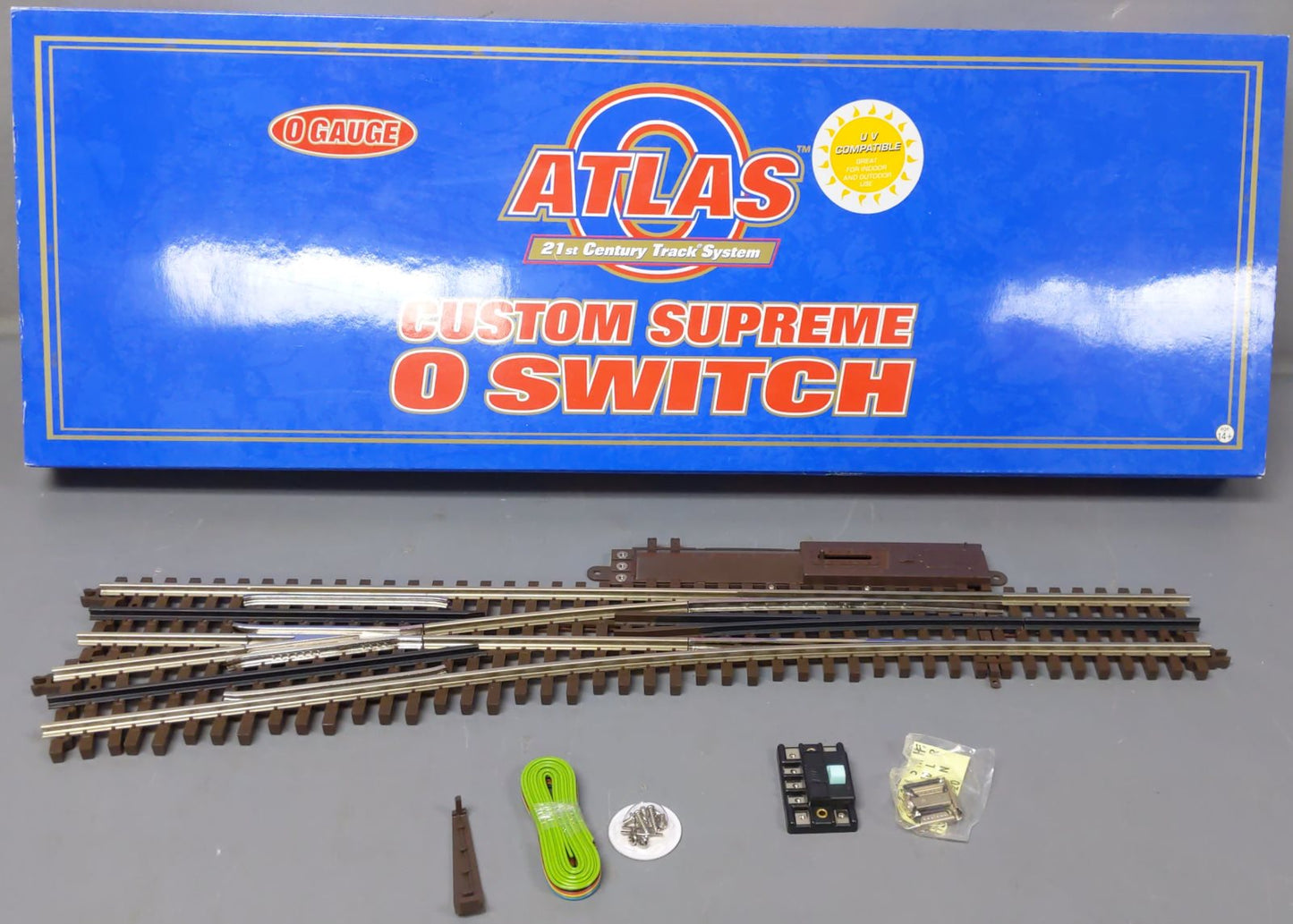 Atlas 6024 O # 5 Nickel Silver Left Hand Remote Switch Turnout
