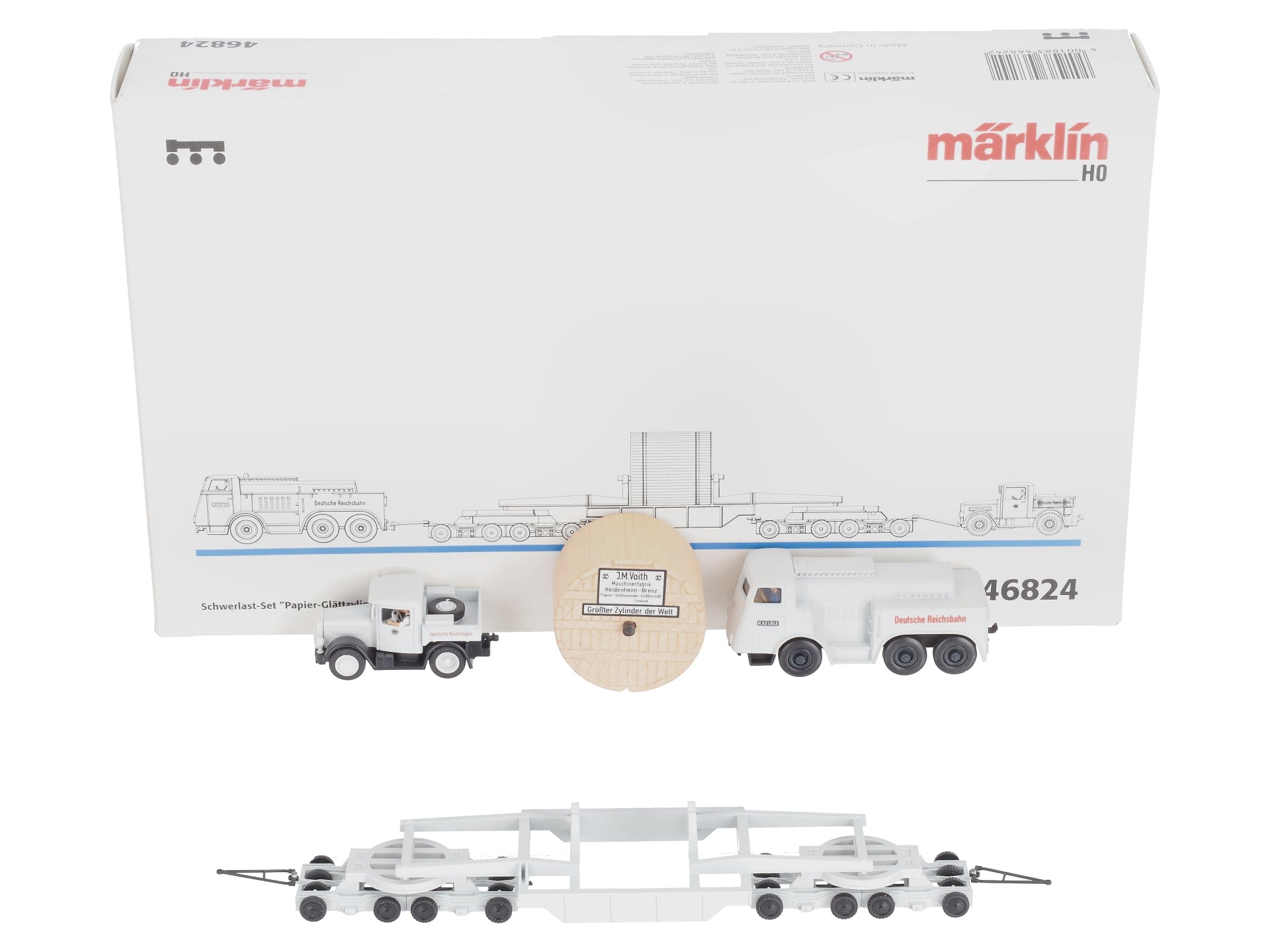Marklin 46824 HO Scale Paper Glazing Cylinder Heavy Freight Set LN/Box
