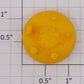 Lionel 16171-44 Alaska Yellow Tankcar Dome Cover