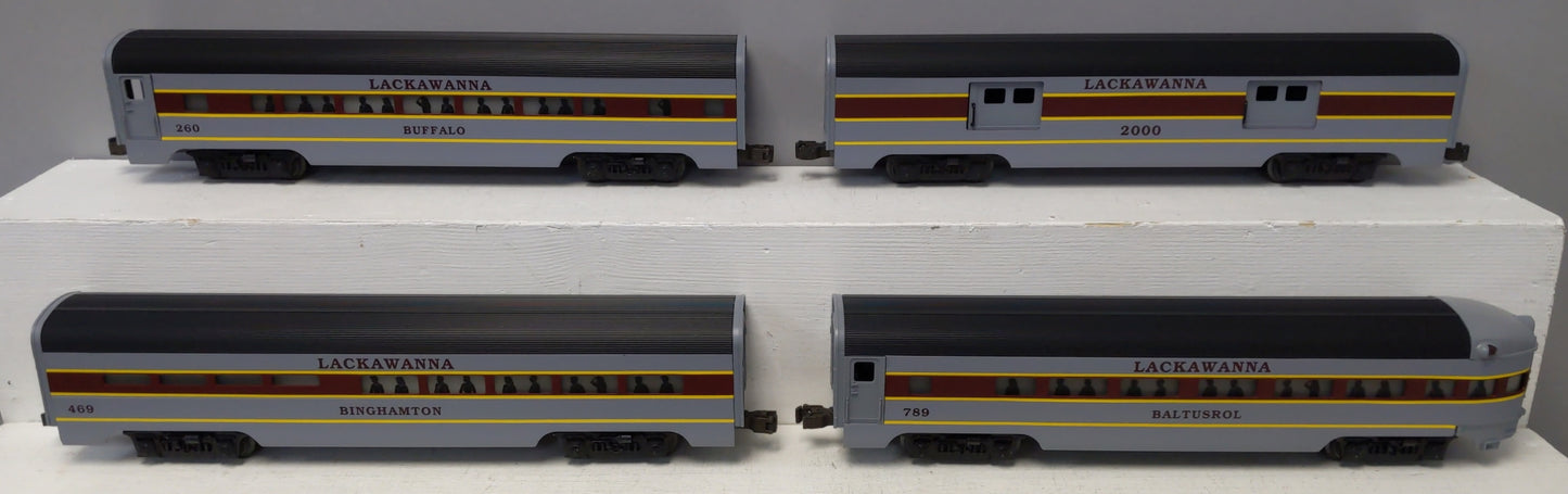 Lionel 6-19130 O Gauge Lackawanna 4-Car Passenger Set LN/Box