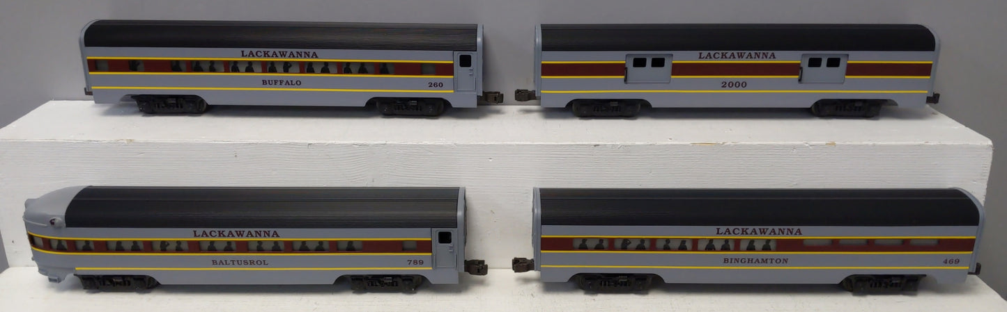 Lionel 6-19130 O Gauge Lackawanna 4-Car Passenger Set LN/Box