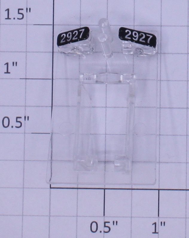 American Flyer 48023-27 Santa Fe #2927 GP-9 Headlight Lens Number Board