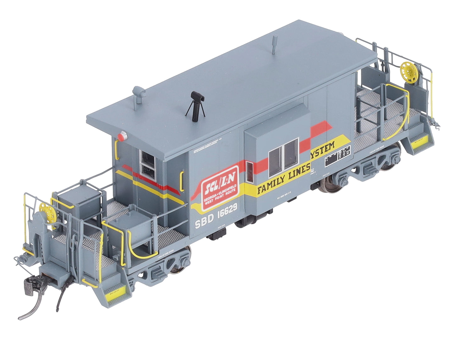 Bluford Shops 31061 HO Scale Seaboard Short Body Bay Window Caboose #16629