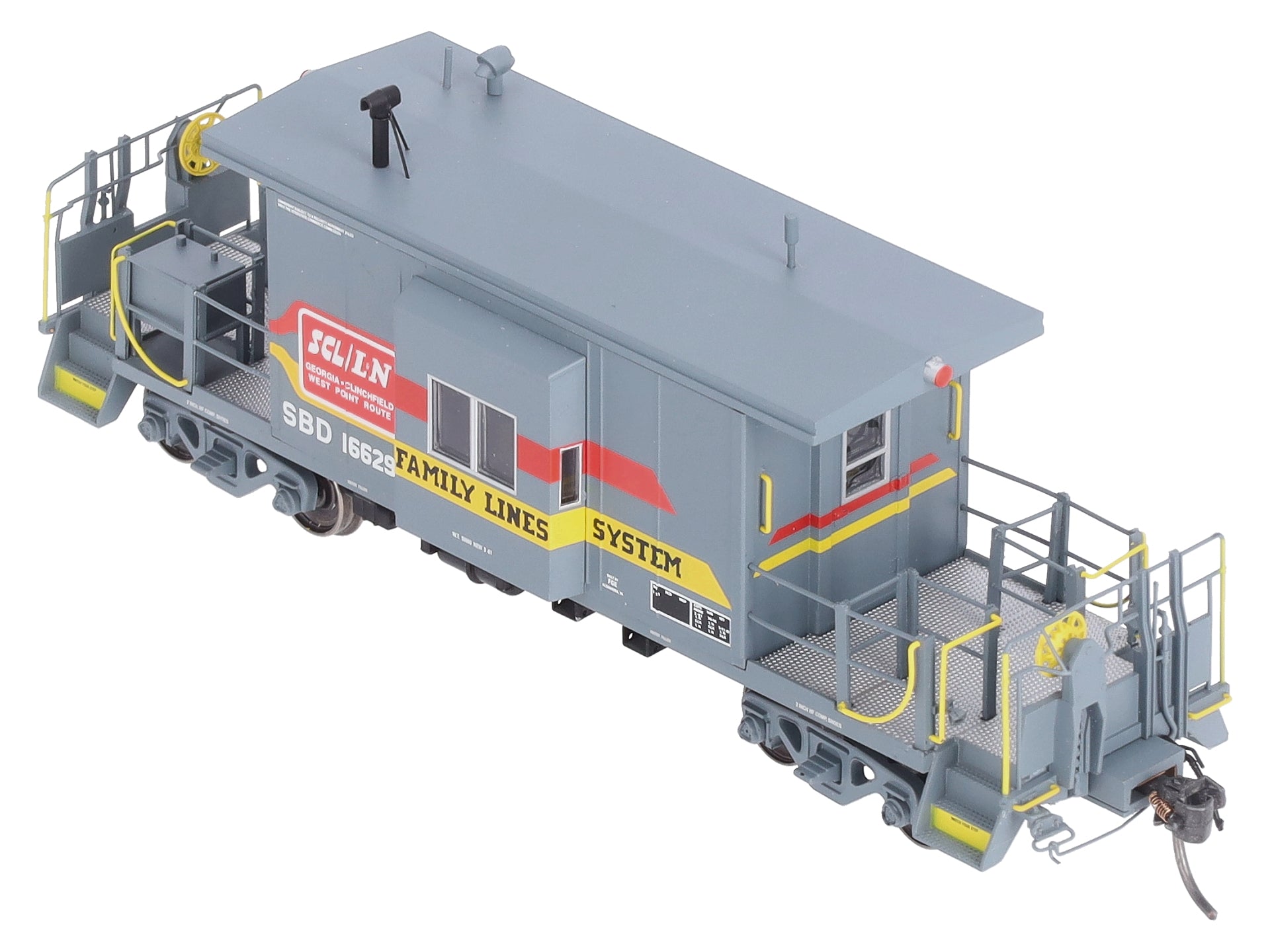 Bluford Shops 31061 HO Scale Seaboard Short Body Bay Window Caboose #16629